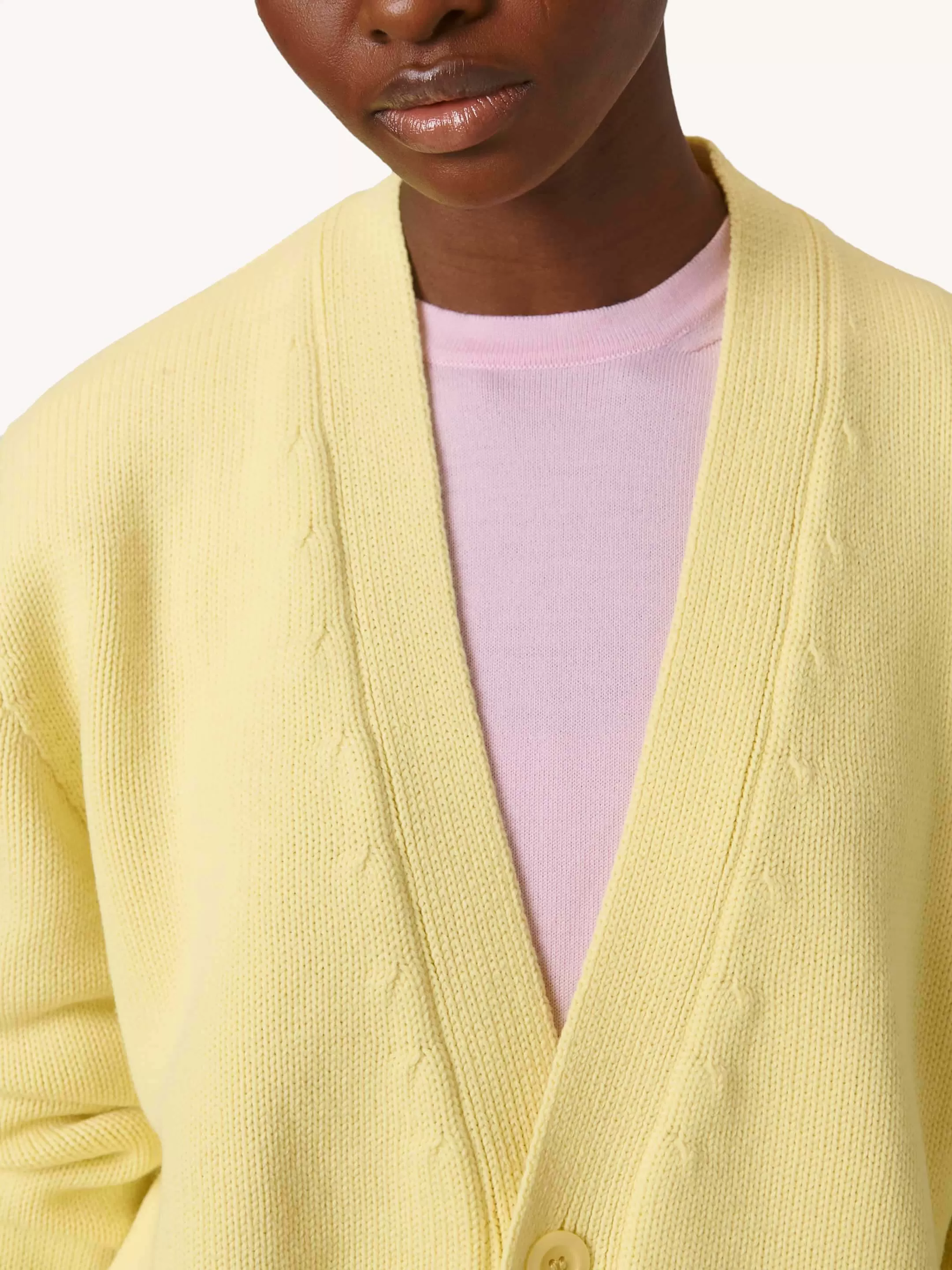 The Cardigan - Lemon Yellow