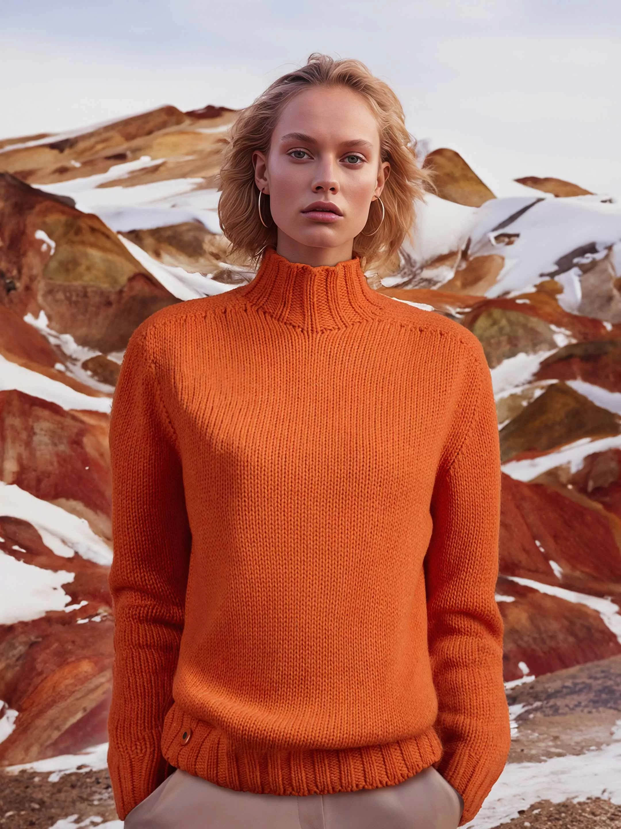 The High Neck - Burnt Orange