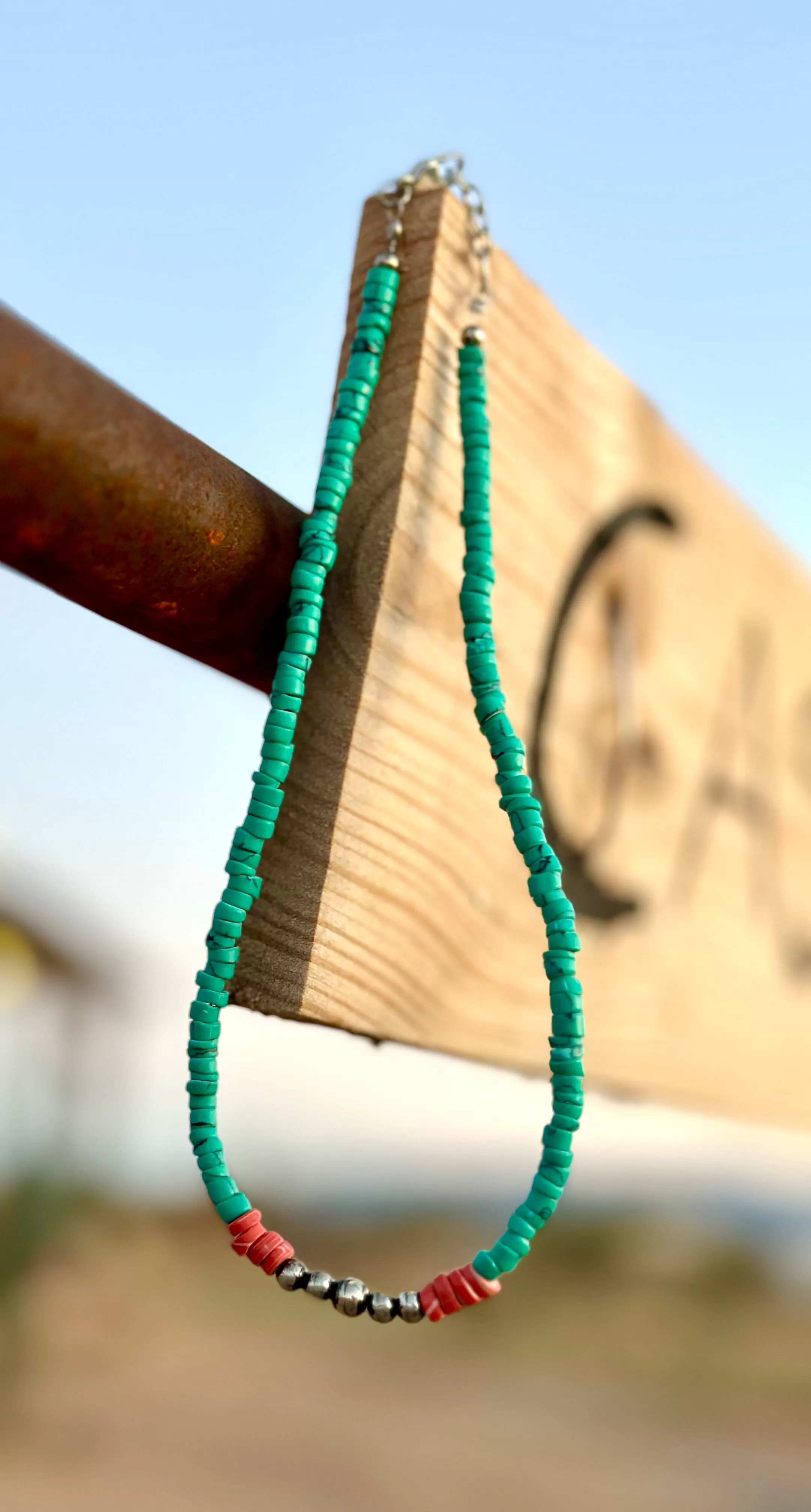 The Summer Turquoise Coral Necklace