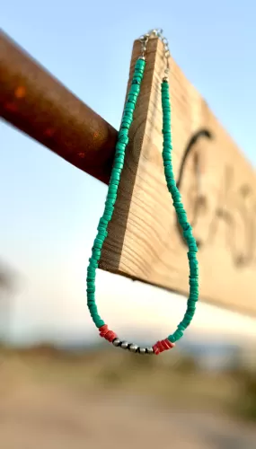 The Summer Turquoise Coral Necklace