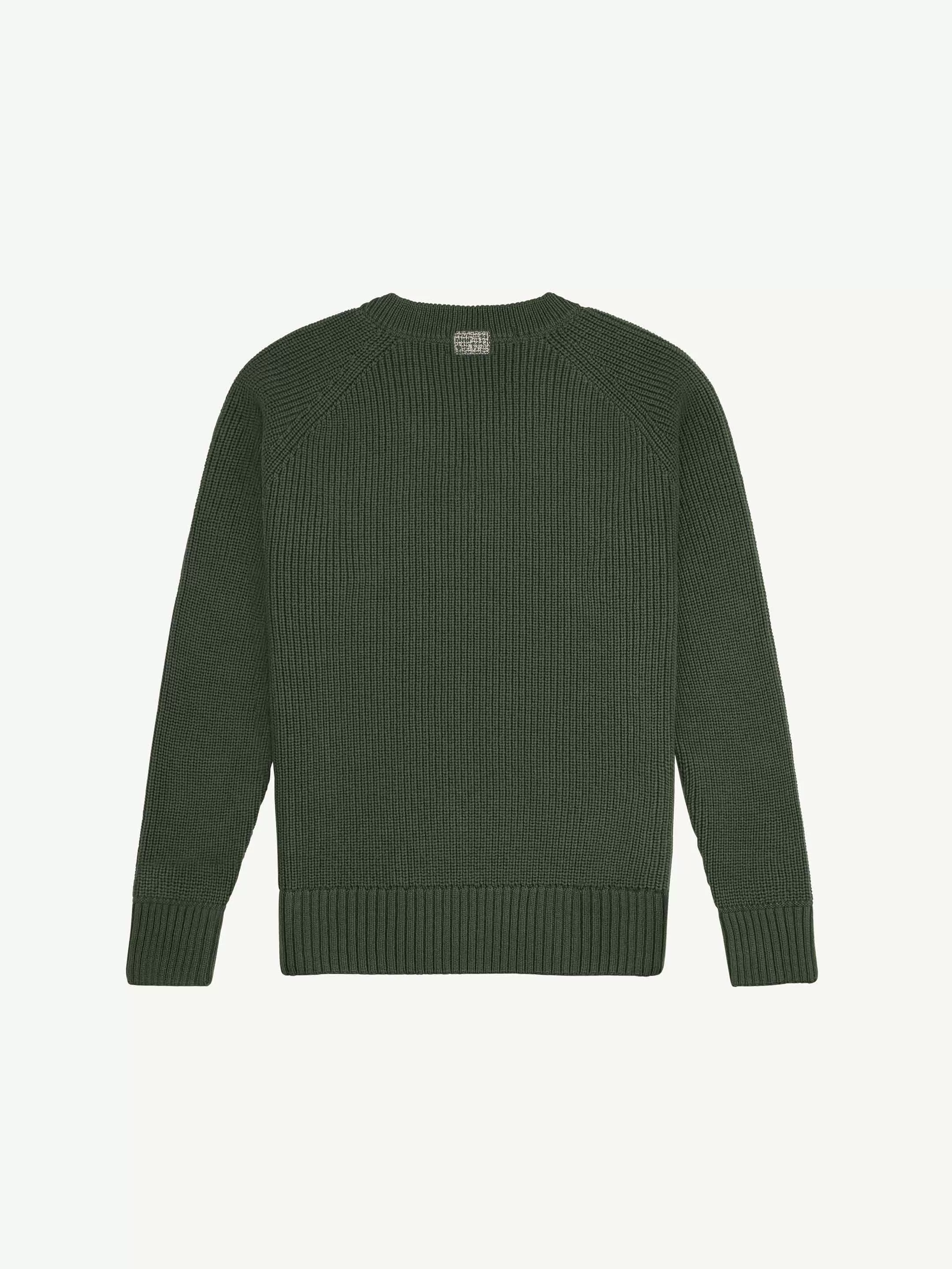 The V-Neck - Moss Green