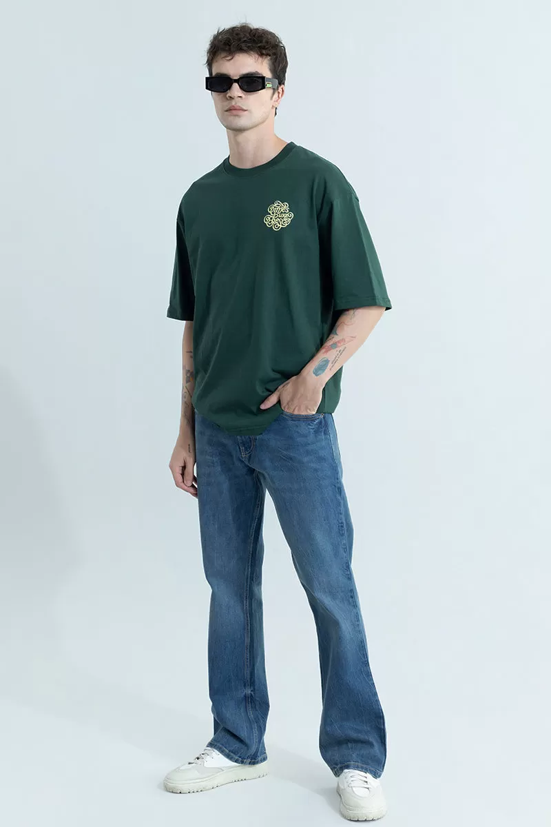 Times Like These Green Oversized T-Shirt