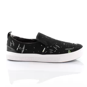 Toms x Star Wars Trvl Lite Black Space Print Slip On Trainers - Womens