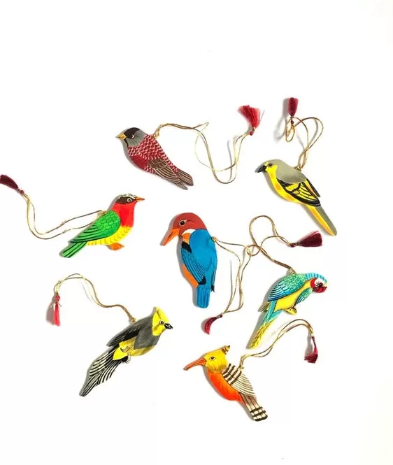 Tropical Bird Ornaments