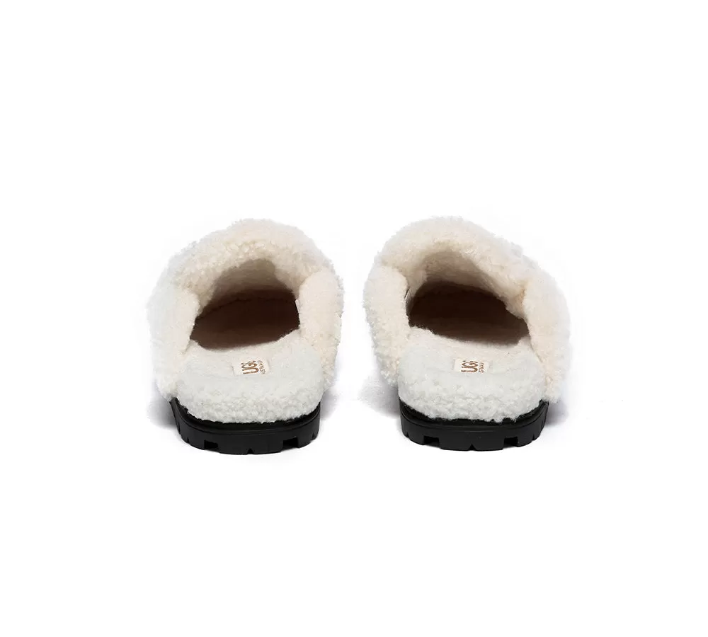 UGG AUSTRALIAN SHEPHERD Ugg Slippers Sheepskin Wool Shearling Lined Remi