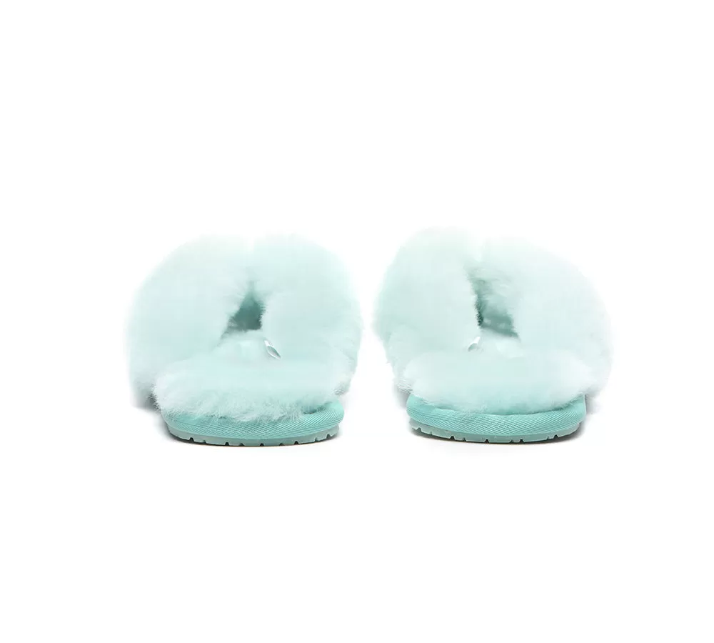 UGG Australian Shepherd Women Fluffy Slides Thongs Cinderella