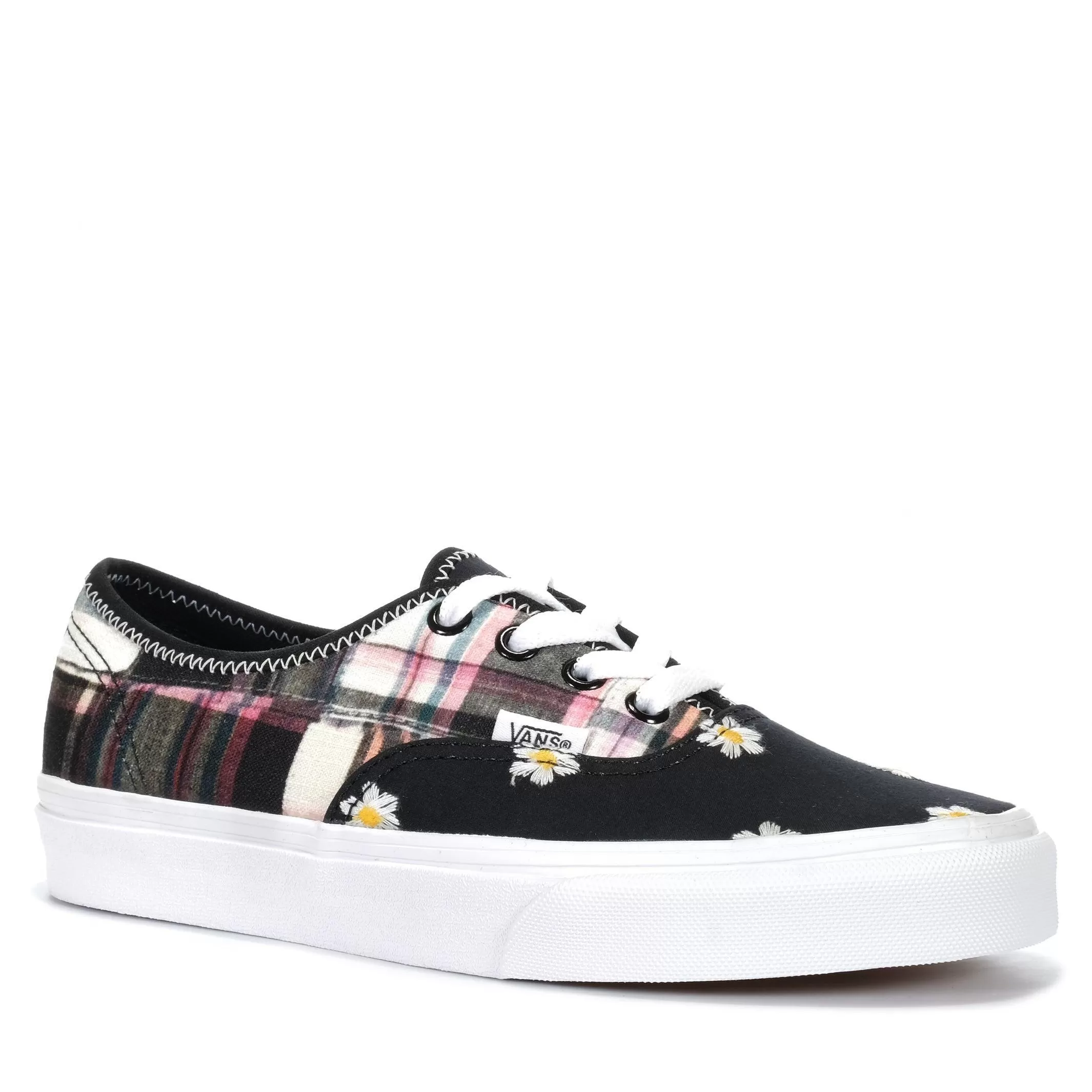 Vans Authentic Floral Plaid Patchwork