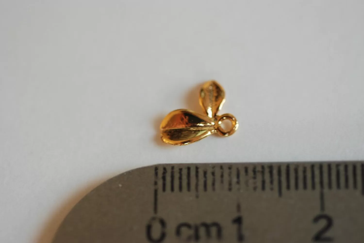 Vermeil Wholesale Shiny Gold Flower Petal Charm- 18k plated over Sterling Silver Daisy Calla Lilly Flower Petal Drop, Stamping Flower Charm DIY