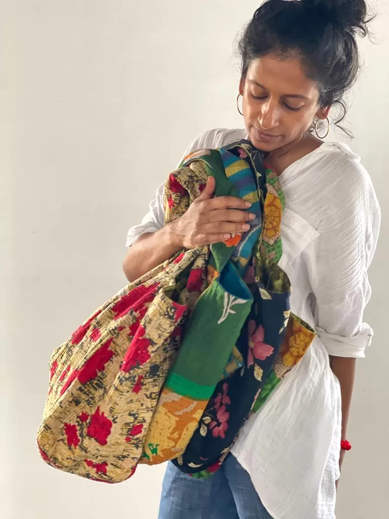 Vintage Kantha  Summer Tote