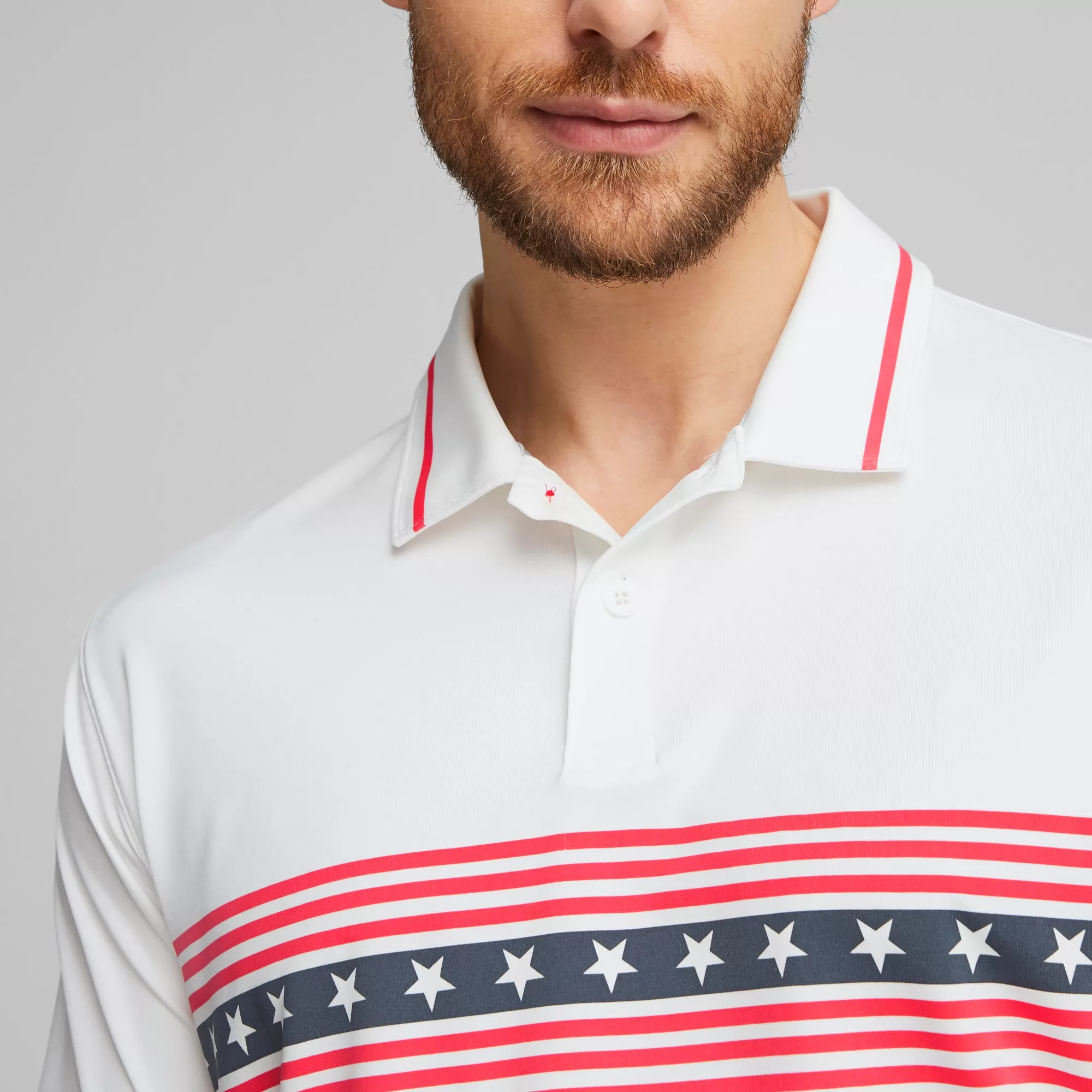 Volition Freedom Stripe Golf Polo