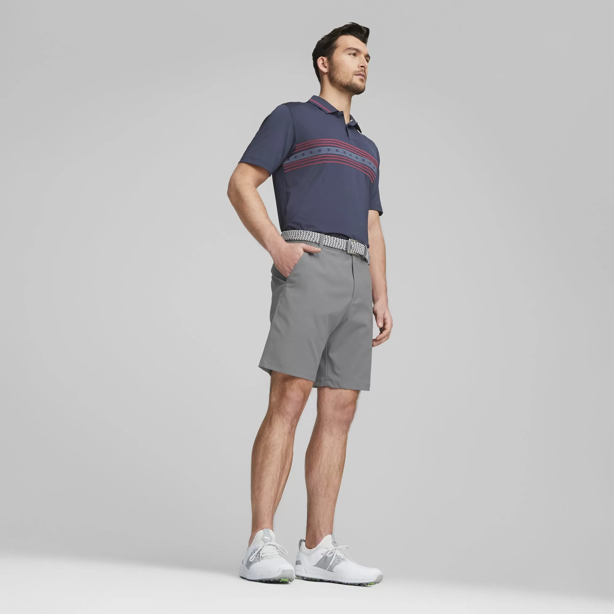 Volition Freedom Stripe Golf Polo