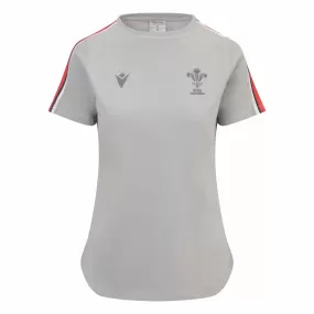 Wales Rugby Womens Travel T-Shirt 22/23 Grey