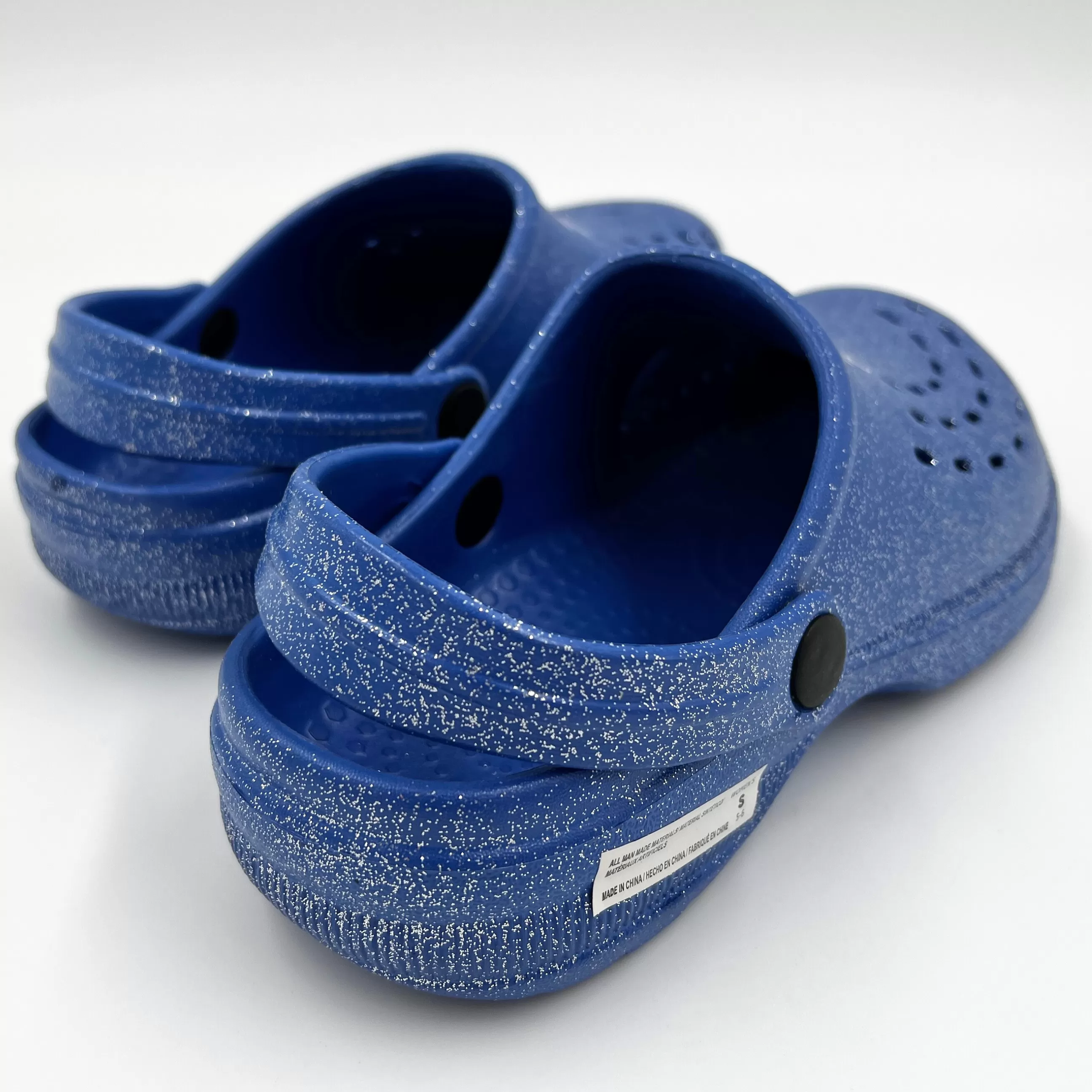 Women's Buffalo Bills Royal Blue With Glitter Clogs