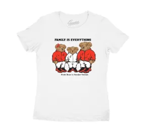 Womens Foam Lava Shirt - Family Bear - White