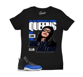 Womens Hyper Royal 12 Shirt - Queens - Black