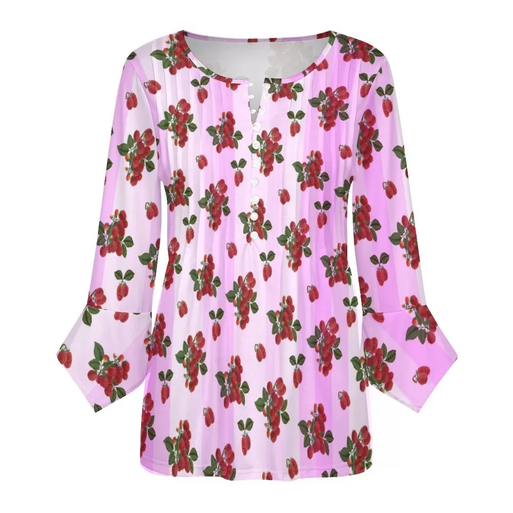 Women's Ruffled Petal Sleeve Top Women's ruffled petal sleeve top