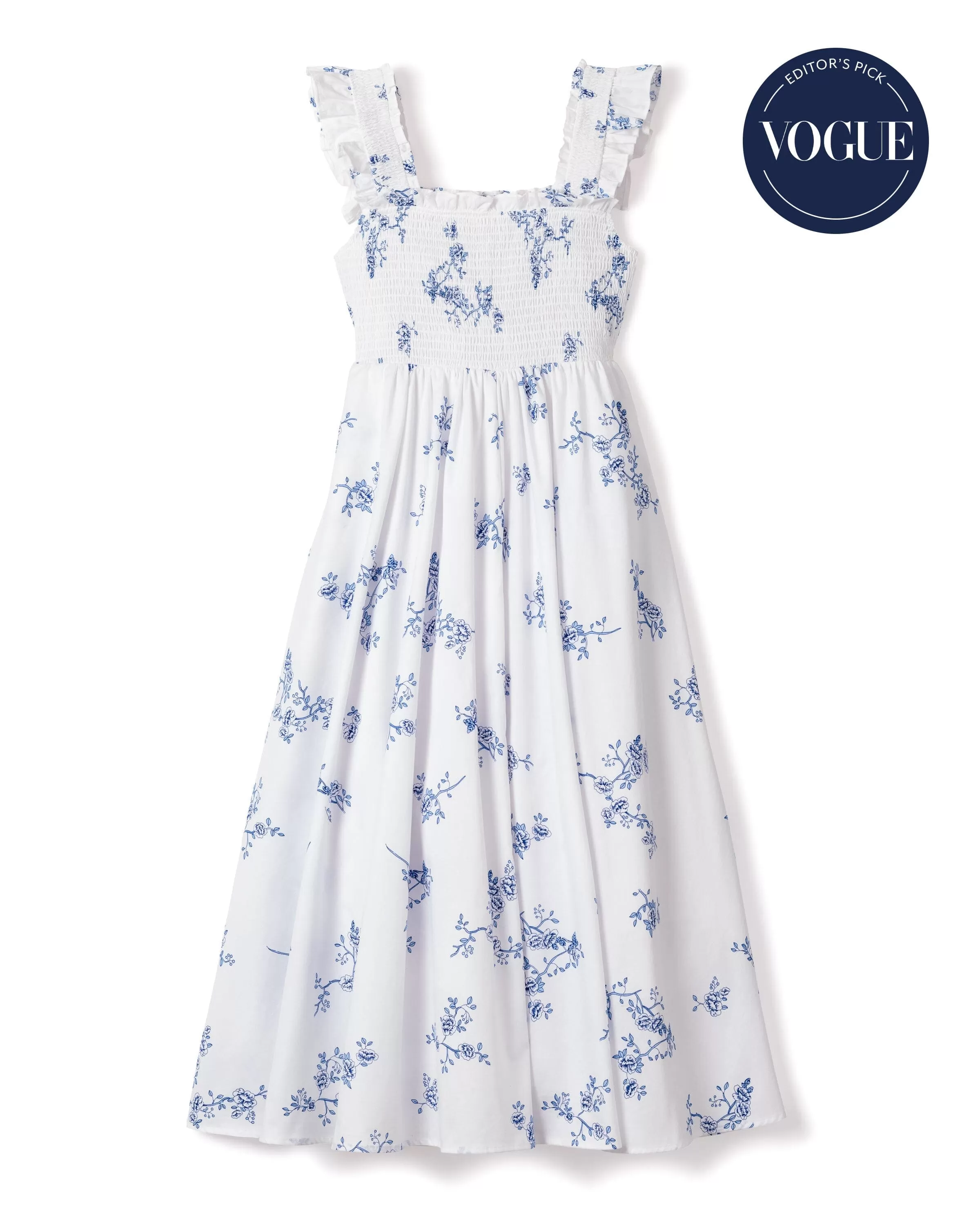 Women's Twill Margaux Dress | Indigo Floral