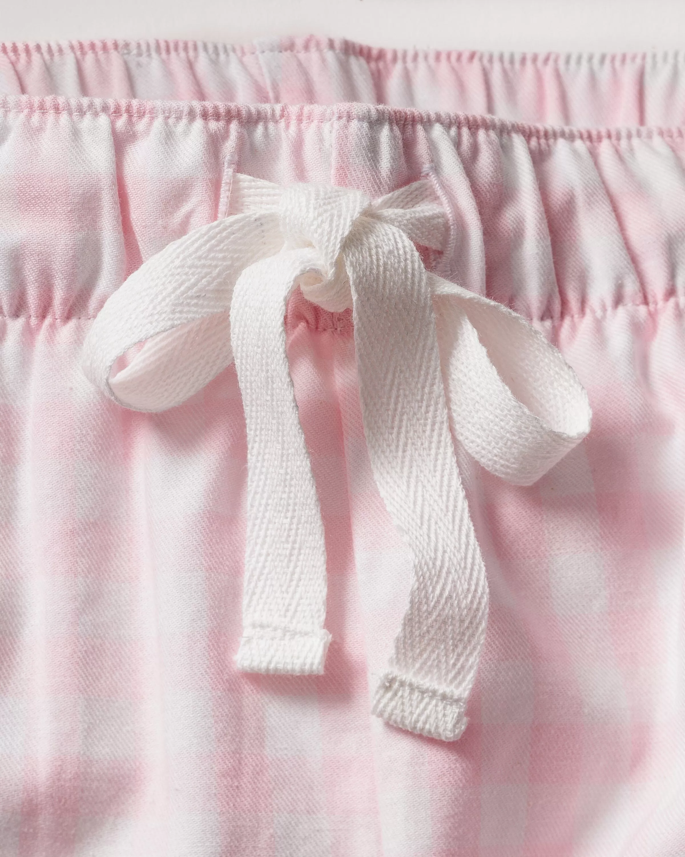 Women's Twill Pajama Set | Pink Gingham