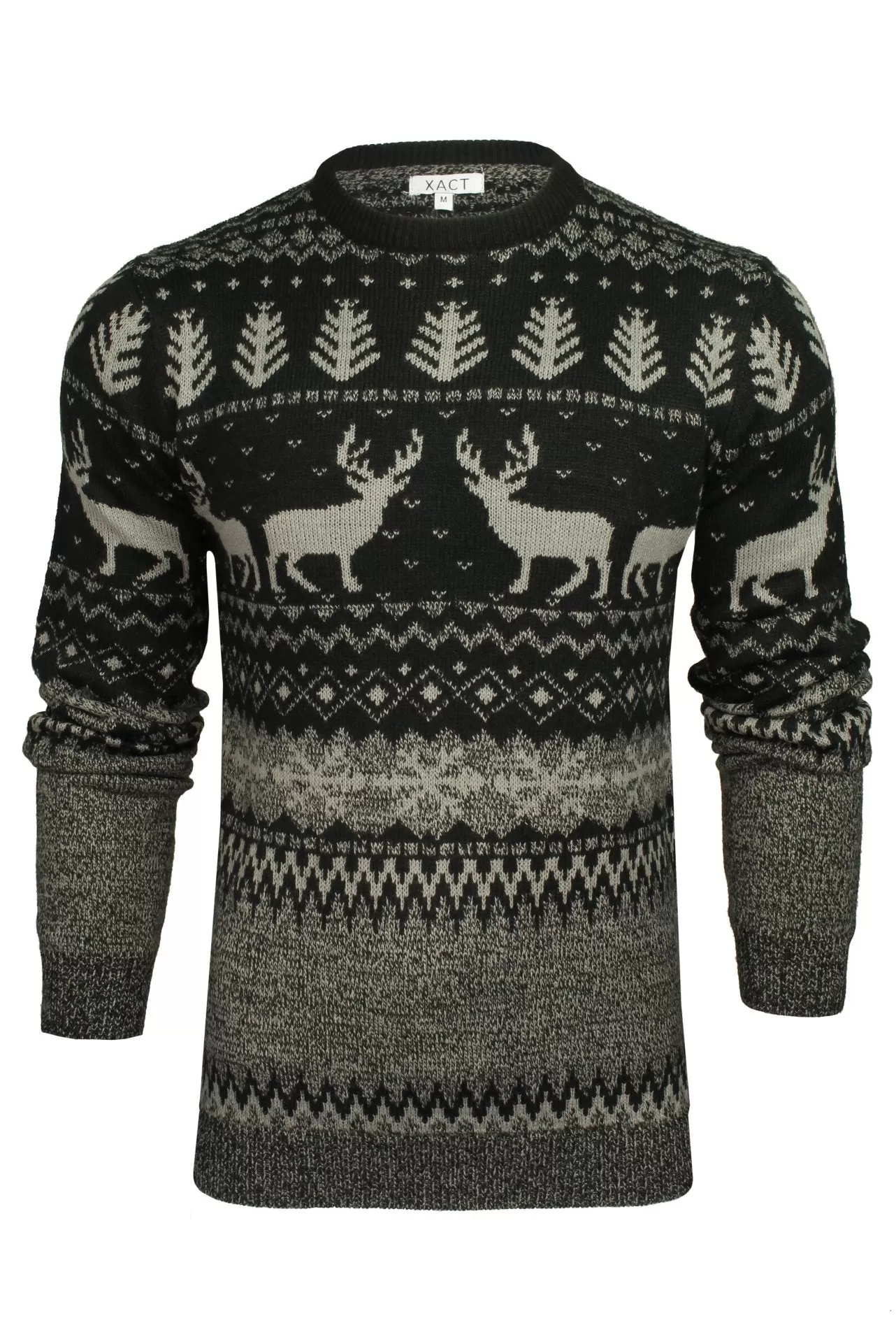 Xact Men's Nordic 'Reindeer' Xmas / Christmas Jumper